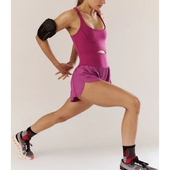 NWT Free People Movement Righteous Runsie in Raspberry Punch - Picture 4 of 9